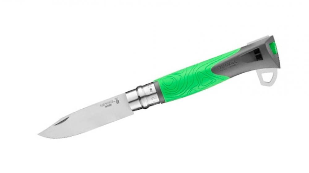 Opinel Nr. 12 Explore Zeckenzange Grün - Taschenmesser Outdoor 12