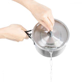 Tatonka Kettle II 1,0 l - Campingtopf Unisex 1,0 L mit Pfannendeckel aus Edelstahl