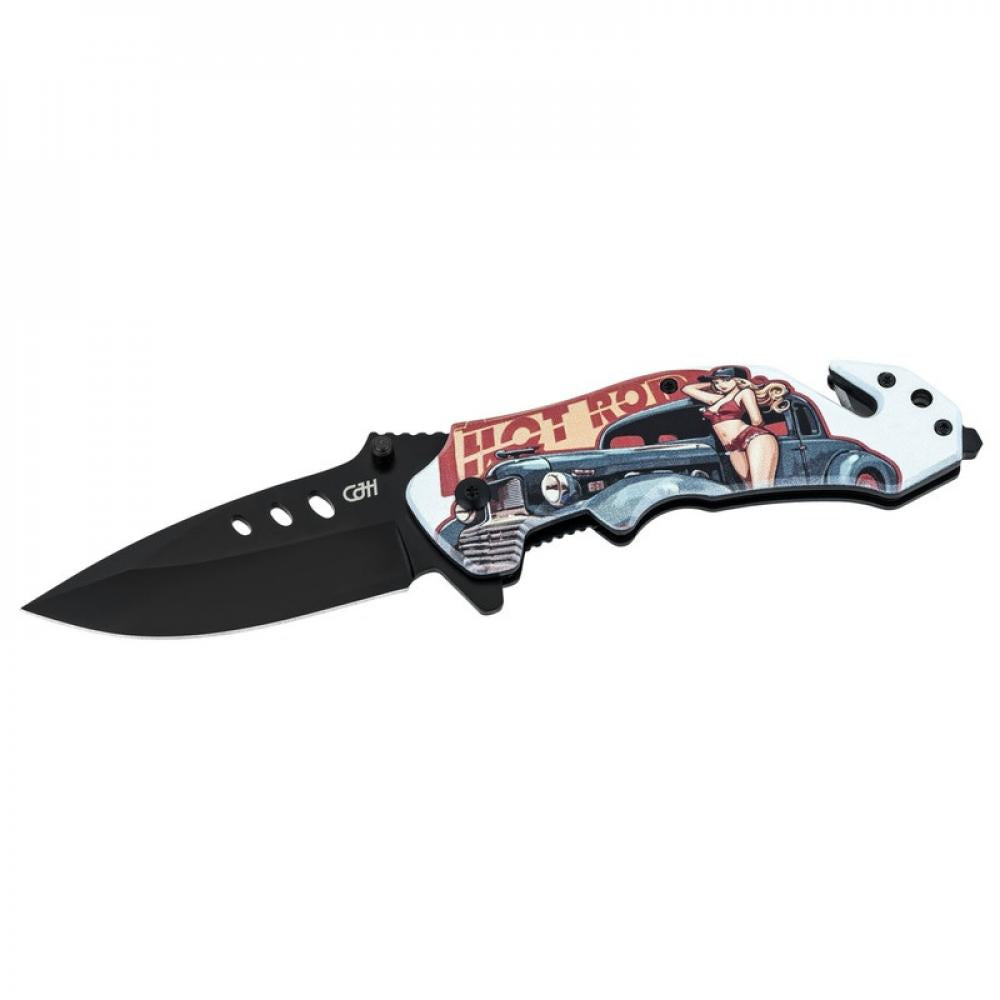 Herbertz CJH Rettungsmesser Pin Up US-Car - Rettungsmesser Radsport 21