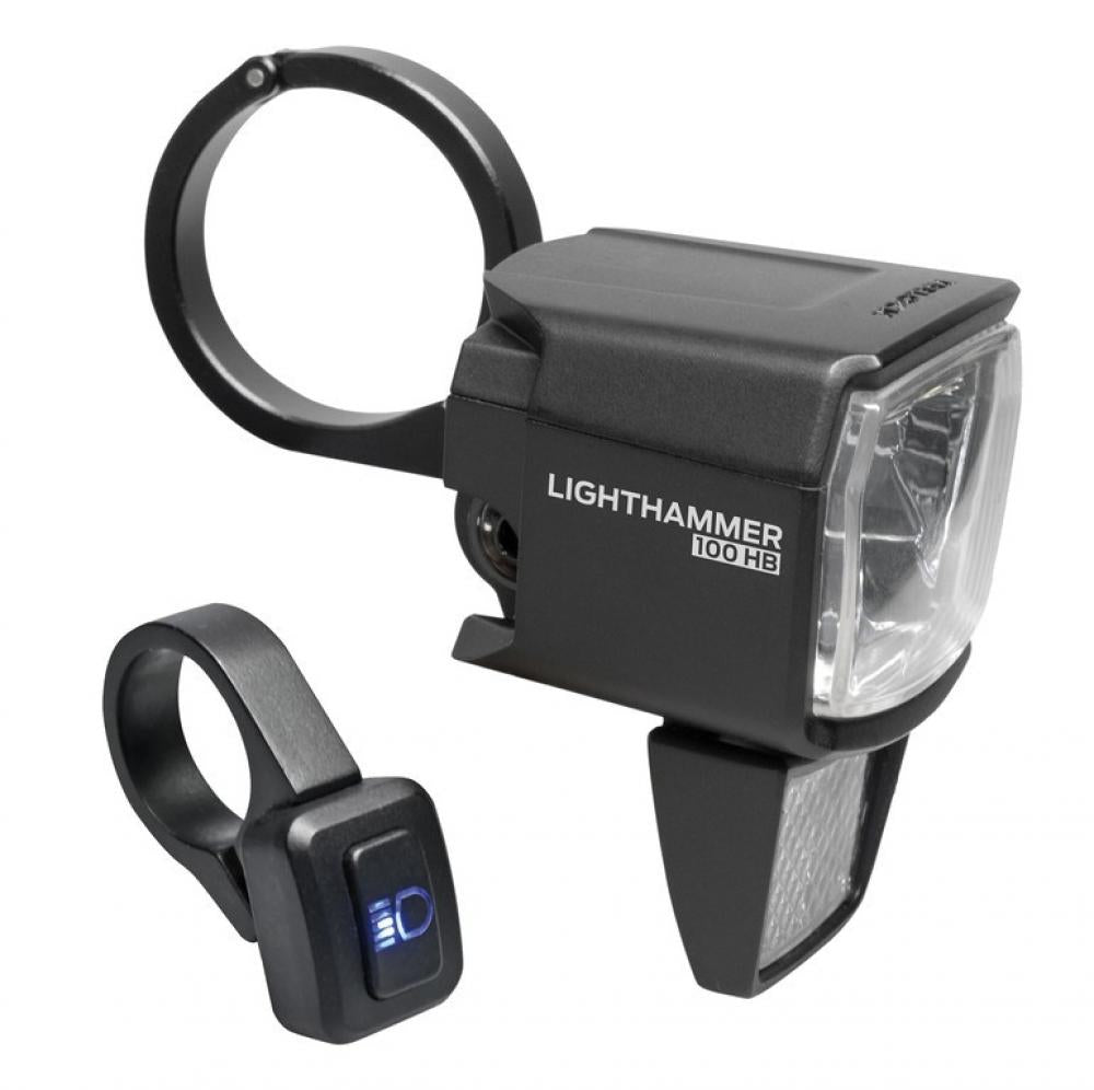 TRELOCK Frontlicht LS 890 HB Lighthammer 890 - starkes E-Bike-Frontlicht mit 130 Lux Fernlicht