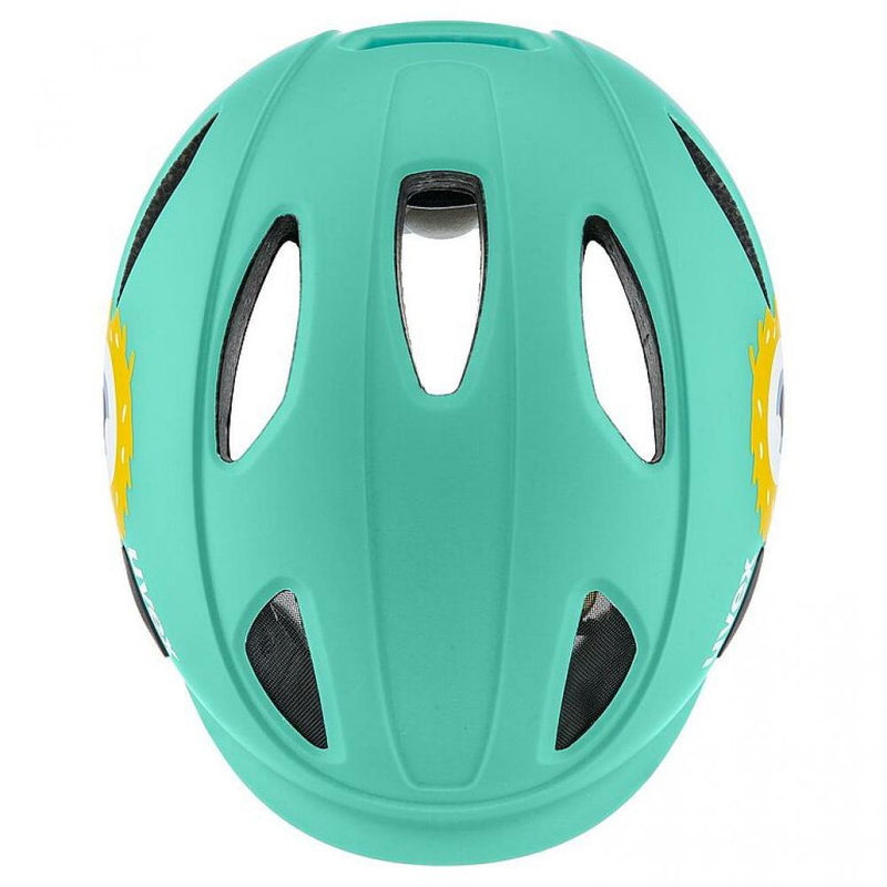uvex OYO Style Kinder-Fahrradhelm, Monster Lagoon matt, 45-50 cm, leichter In-Mold-Helm mit uvex xTRA Shield Stirnschutz, uvex KID PROtect Hinterkopfschutz, 10 Belüftungsöffnungen, IAS Größenanpassung