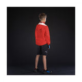 Chiba Regenjacke Rain Kids rot Größe XS - wasserdichte und winddichte Kinder-Fahrradjacke, atmungsaktiv, mit reflektierenden Elementen für optimale Sichtbarkeit, leicht und platzsparend verstaubar