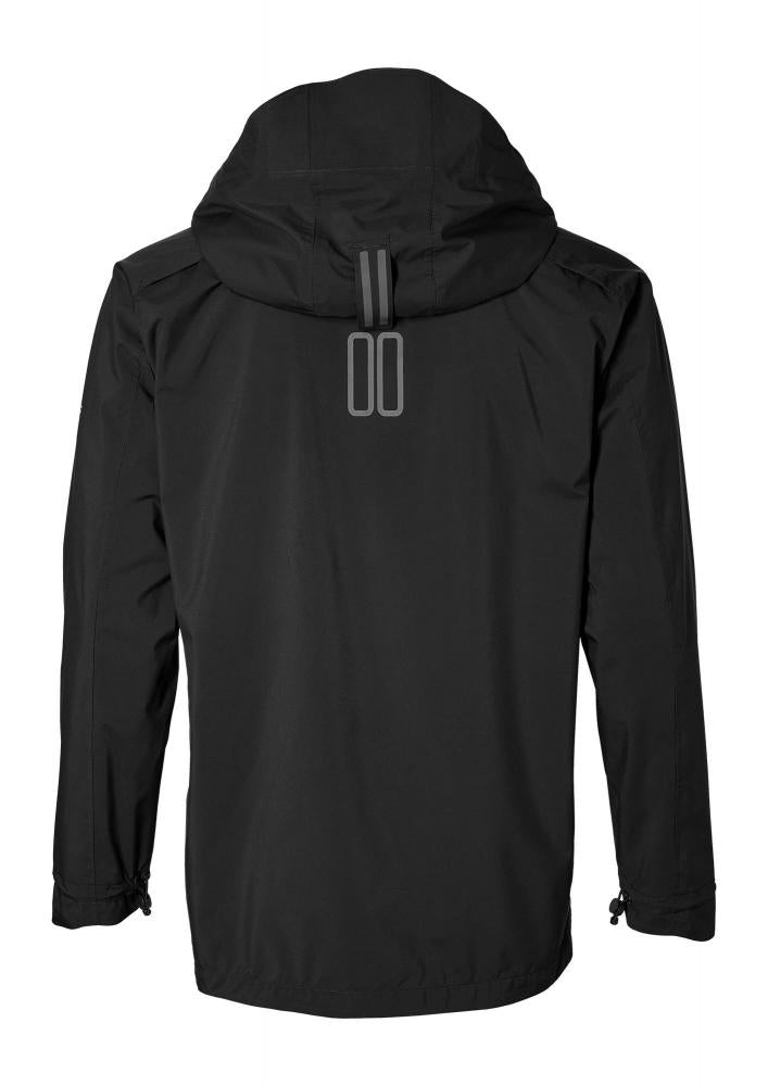 Basil Skane Herren Regenjacke schwarz XXL - atmungsaktiv & wasserdicht (10.000 WP/MVP) - T-Fabric mit DWR-Beschichtung ergonomischer Schnitt reflektierend & helmtauglich