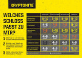 Kryptonite Rahmenschloss 512 mit Kette, ART2 geprüft, 100 cm Länge, schwarz, inkl. 2 Schlüssel, ideal für City- und E-Bikes