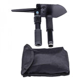 Herbertz Klappspaten Schwarz - Outdoor Werkzeug für Camping & Wandern S