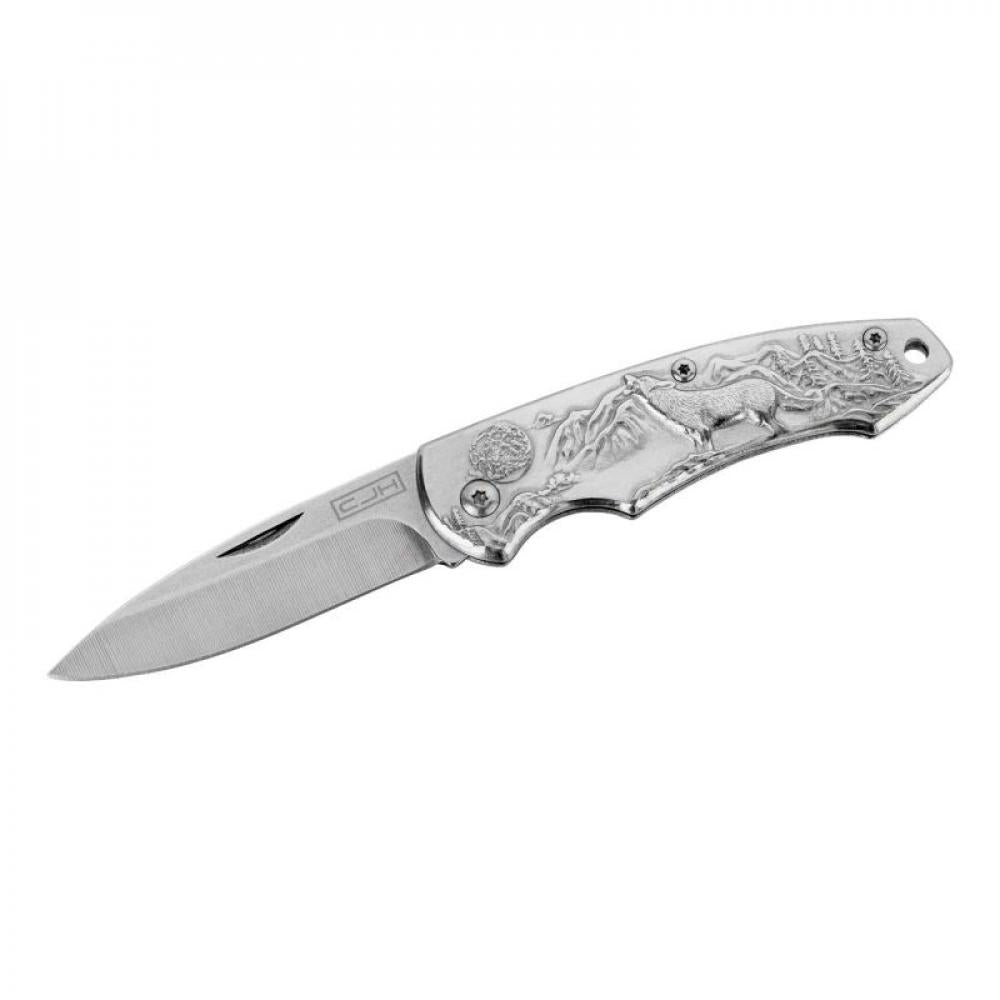 Herbertz CJH Taschenmesser, Wolf, silber - Taschenmesser Outdoor & Radsport 15