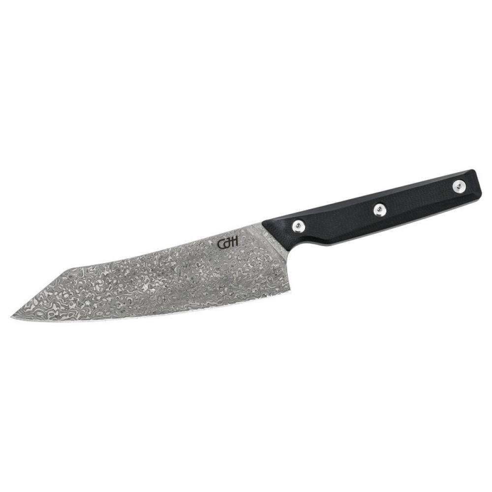 Herbertz CJH Kiritsuke-Messer klein, 110-Lagen Damast, G10 - Kochmesser für Hobbykf6che 110
