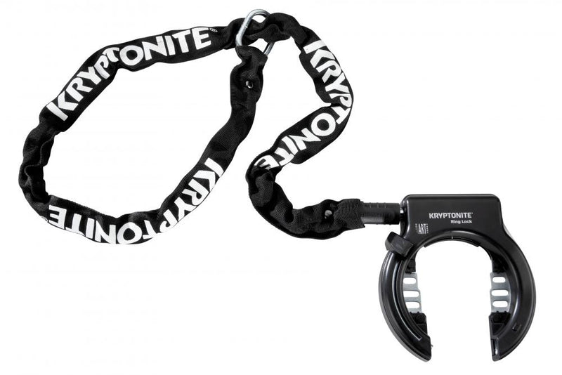 Kryptonite Rahmenschloss 512 mit Kette, ART2 geprüft, 100 cm Länge, schwarz, inkl. 2 Schlüssel, ideal für City- und E-Bikes