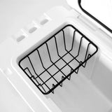 Petromax Einsatzkorb für Kühlbox KX50  pulverbeschichteter Stahl, kälte- und feuchtigkeitsresistent, 14x36x23 cm, trennt empfindliche Lebensmittel vom Eis.