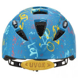 uvex Kid 2 cc Kinderhelm  Leichtgewicht mit Inmould-Technologie, EPS-Innenschicht, schlagfester Polycarbonat-Außenschale, IAS-Größenanpassung, 8 Belüftungsöffnungen, optionales LED-Licht, Design "let's ride", Größe 46-52 cm