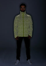 Basil Skane HiVis Herren Regenjacke neongelb XL - 360° reflektierend, wasserdicht & atmungsaktiv (10.000 WP/MVP), Bionic Finish® Eco, ergonomischer Schnitt & helmtaugliche Kapuze