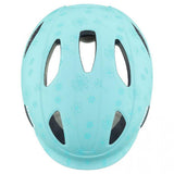 uvex oyo style - Kinderfahrradhelm 50-54 cm - flowers cyan matt - leicht, belüftet, anpassbar, erweiterbar mit LED-Licht, hoher Schutz & Komfort