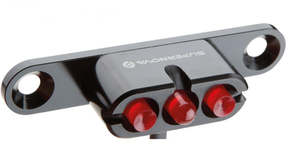 Supernova Rücklicht E3 Tail Light 2 Gepäckträgermontage schwarz Stvzo